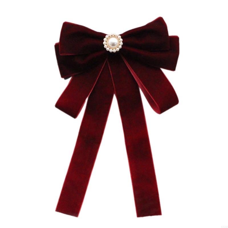 レディース ベルベット リボン ビーズ付き 学生 Unfor - Bow Tie Pre Tied のレビューと価格