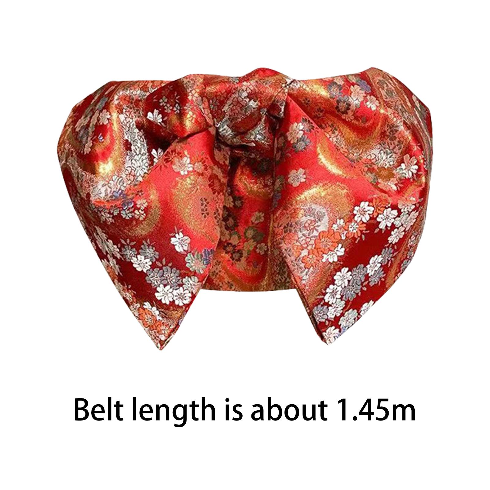 伝統的な日本の帯（おび）女性用、着物の腰巻き、あらかじめ結ば - Bow Tie Pre Tied のレビューと価格