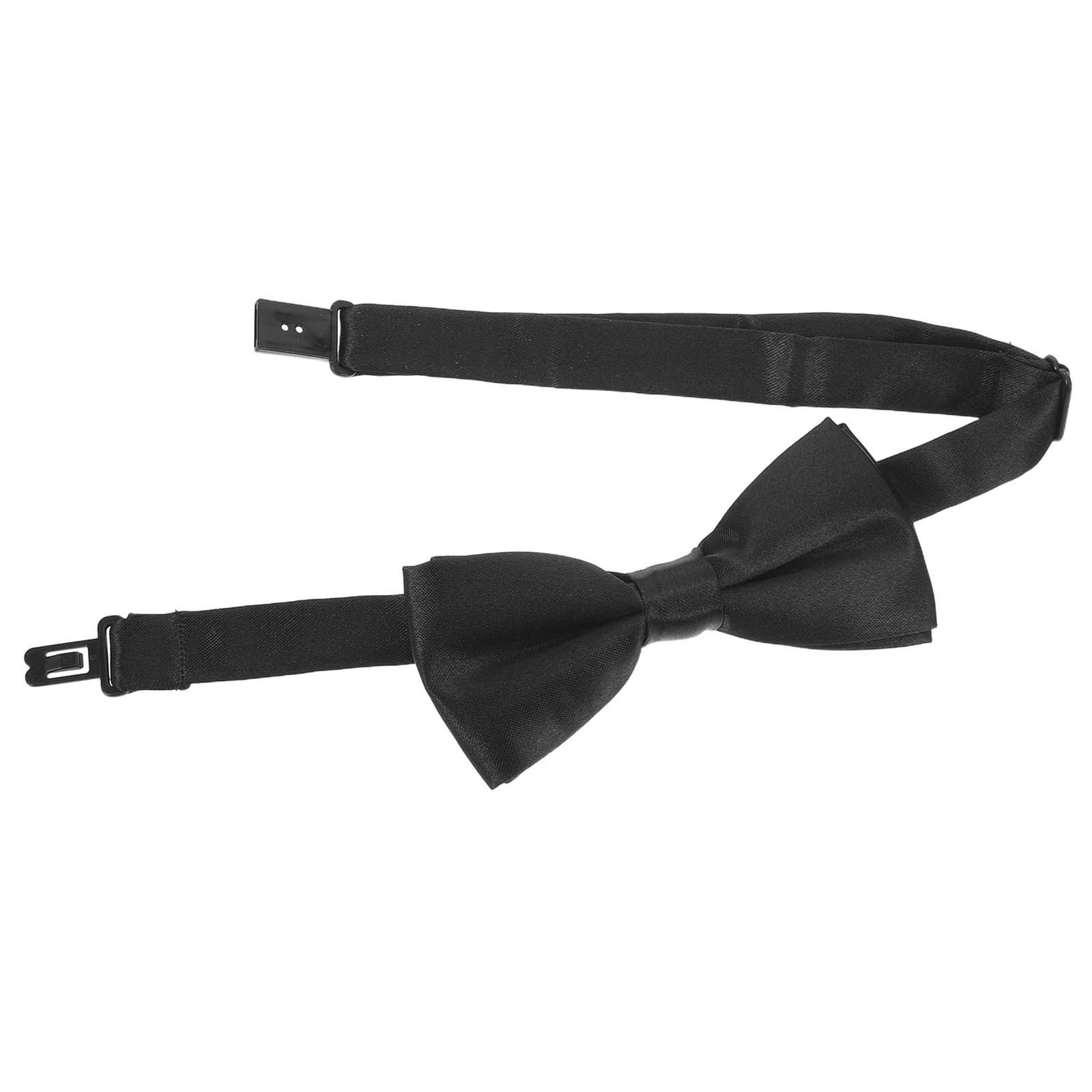 黒の調整可能な子供用蝶ネクタイ。無地で、結び目が付いているの - Bow Tie Pre Tied のレビューと価格