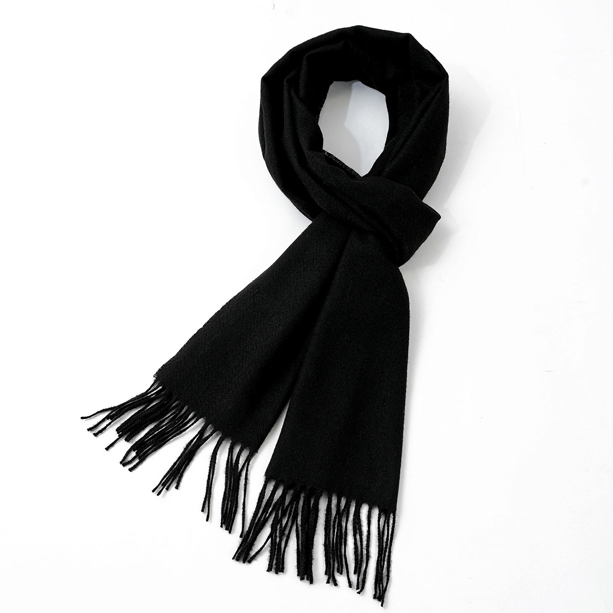 メンズ無地イミテーションカシミヤスカーフ 暖かく柔らかなロン - Muffler Men Wool のレビューと価格